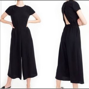 NWT J.Crew Draped Wrap Back Cropped Jumpsuit